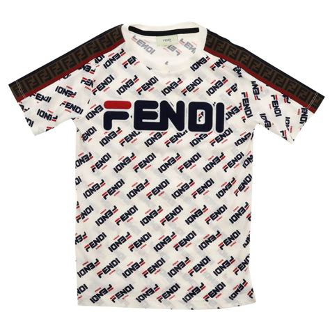 fendi t shirt kinder|fendi new collection t shirts.